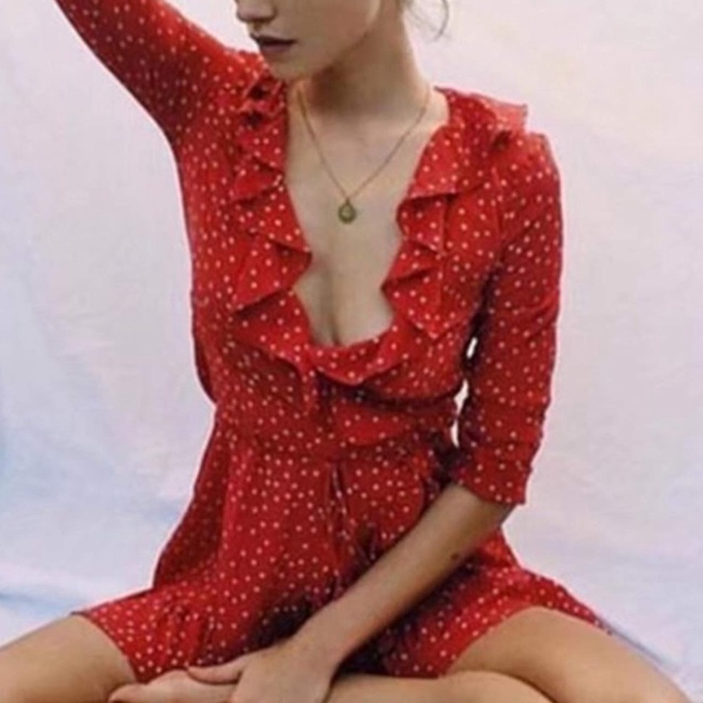Little Red Wrap Dress